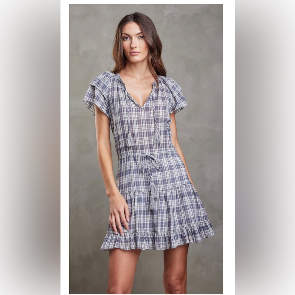 NWT Sundays Reese dress - Dusk plaid